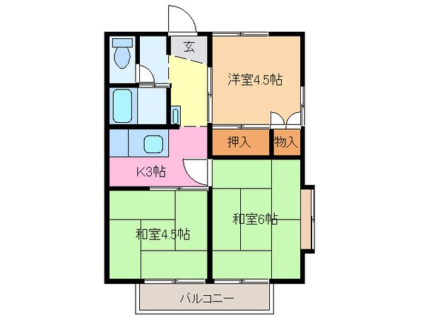 エーデルハイムの物件間取画像